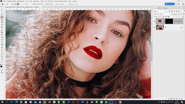 Подбор цвета губной помады в Фотошопе [Быстрый и легкий способ] смотреть онлайн