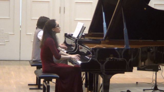 Рахманинов, Концерт для ф-но №2, op. 18, 1 ч. Алтана Эрдыниева, Наталья Богданова. 2017 г. ЦМШ смотреть онлайн