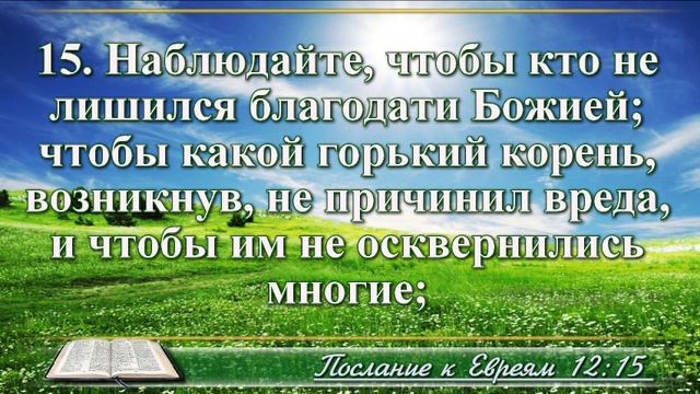 Послание к Евреям с музыкой глава 12 читаем и слушаем смотреть онлайн