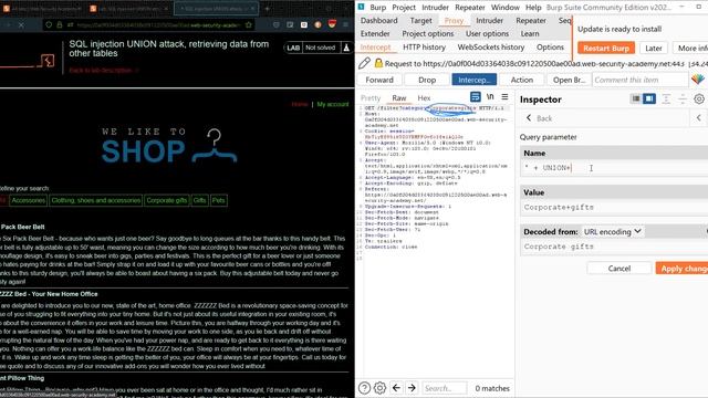 SQL injection lab #5 | Portswigger | web-security-labs смотреть онлайн