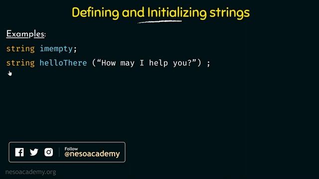 The string Data Type in C++ смотреть онлайн