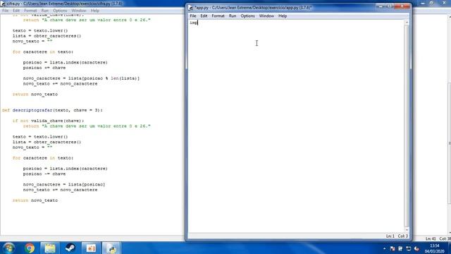 Curso Python - Resolução do Exercício: Cifra de César смотреть онлайн