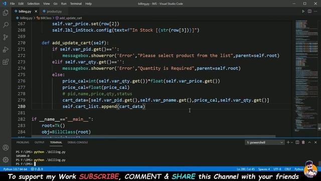 ?#11 How to Create Inventory Management System with Database in Python | 0 to Hero Course | Billing смотреть онлайн