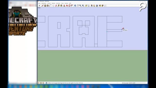 Design | 3D Minecraft Logo in Sketch Up | HD смотреть онлайн
