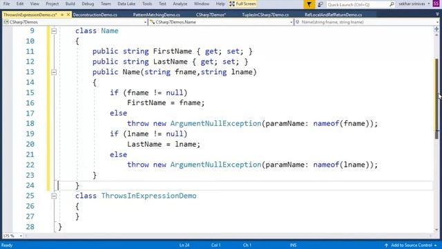 Throws Exception From Expression Using C# 7.0 смотреть онлайн