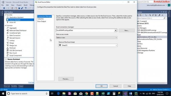 SSIS - Error Code DTS_E_OLEDBERROR.  An OLE DB error has occurred. Error code: 0x80004005