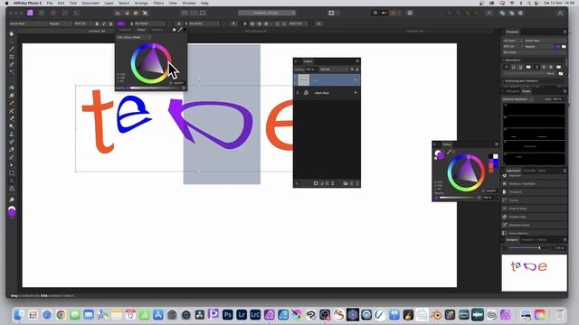 Affinity Photo 2 : Live MESH WARP and Text / Type - How To Use смотреть онлайн
