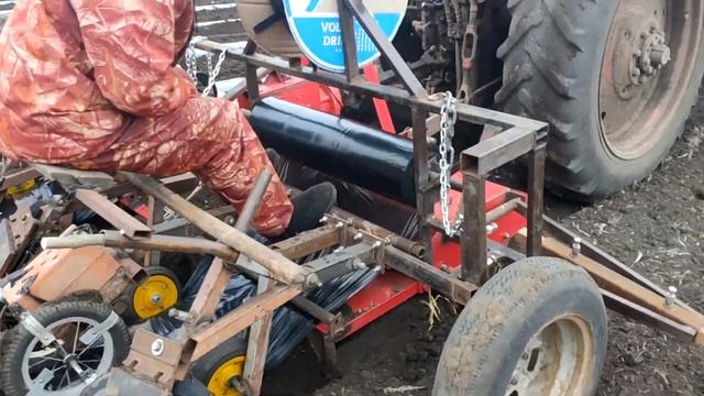 Укладка пленки, двухрядка с перфорированием. смотреть онлайн