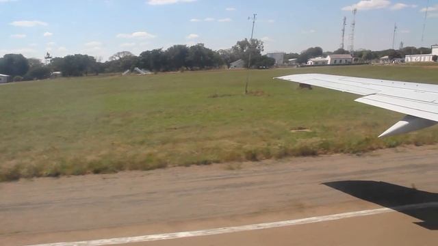 Landing At Victoria Falls International Airport, Zimbabwe, Africa