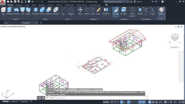 Como alterar o AutoCAD do 2D para o 3D смотреть онлайн