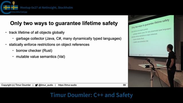 Timur Doumler: C++ and Safety смотреть онлайн