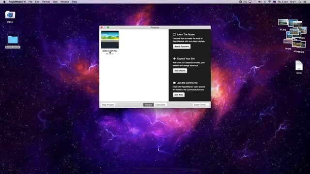 Урок 1 Создаем свой первый сайт в программе RapidWeaver 6 - на русском языке смотреть онлайн