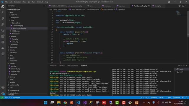 Devcamp30 PHP Class 7: Laravel Simple API CRUD смотреть онлайн