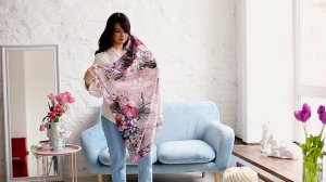 Платок шелковый (крепдешин) "10388", вид 2