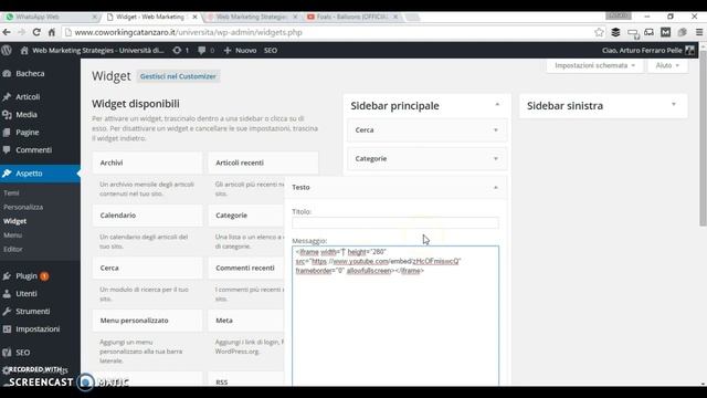 Configurazione iframe in WordPress смотреть онлайн