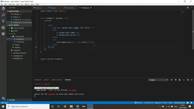 BUILDING A REACT APPLICATION || PROPS & DESTRUCTURING || ADIDAS STORE WEBSITE смотреть онлайн
