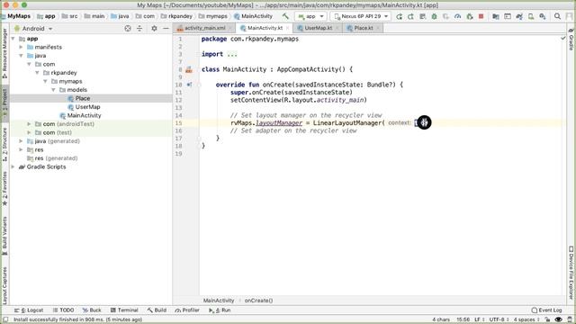 Android Google Maps Tutorial Ep 2: Display List of Map Titles - Kotlin Android Studio Development смотреть онлайн