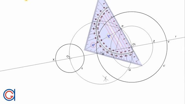 How to Draw the Mid-Circle of 2 given Circles Lying Independent of each other (Inversive Geometry) смотреть онлайн