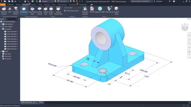 Intro to MBD Autodesk Inventor Professional смотреть онлайн