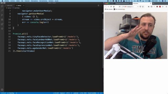 Reconocimiento facial con Javascript a través de Face API ? - Machine Learning con Tensorflow смотреть онлайн