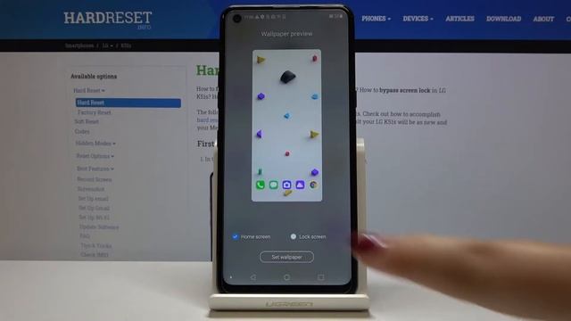 How to Refresh Display in LG K51s - Set Up Wallpaper смотреть онлайн