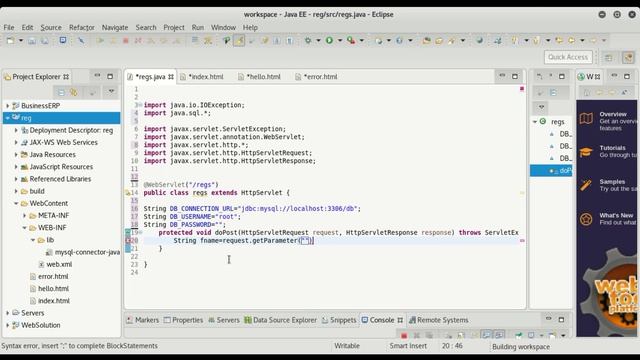 Java Servlet Registration Page -24 смотреть онлайн