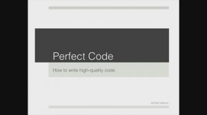 Артем Табалин - Идеальный код (часть 1)