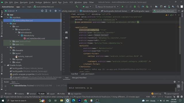 ? How To Add AdMob To Your Android App || How To Implement Admob Ads In Android Studio [2022] смотреть онлайн