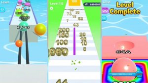 ( 4096 tile became RED ) MAX LEVELS - BallRun Infinity vs Ball Run 2048 vs 2048 Master Merge  Rush