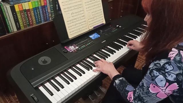 Raindrops Keep Fallin' on My Head — B.J. Thomas (Burt Bacharach) on electronic piano YAMAHA DGX-670 смотреть онлайн