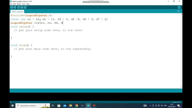 16 X 2 LCD Interface With Arduino Using Proteus