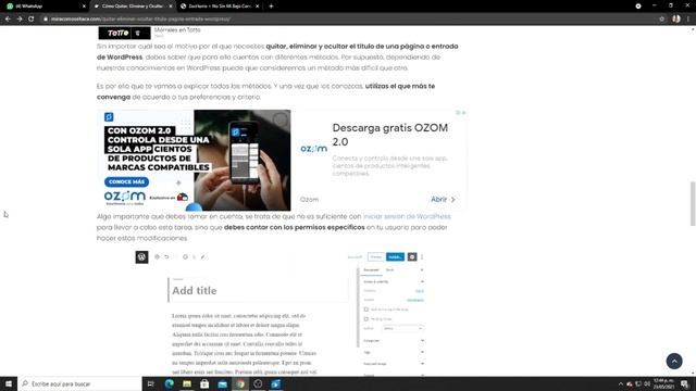 Cómo Quitar, Eliminar y Ocultar el Título de una Página o Entrada de WordPress смотреть онлайн