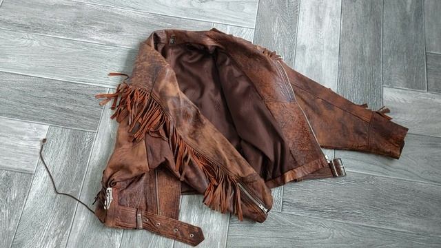 винтажная кожанка