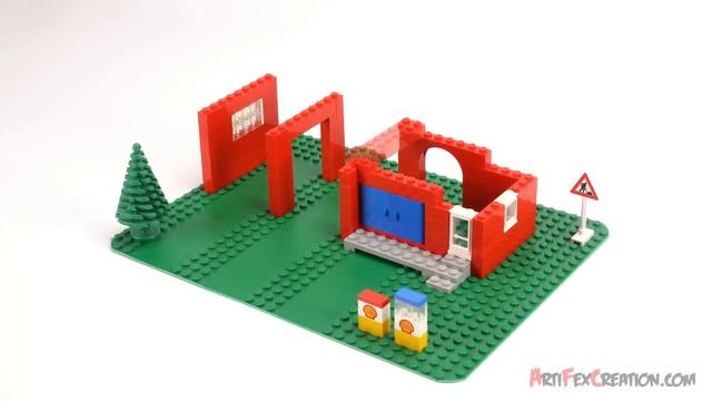 Vintage Lego 1972: Legoland Town Center Set with Roadways #355 Stop Motion Build Review смотреть онлайн