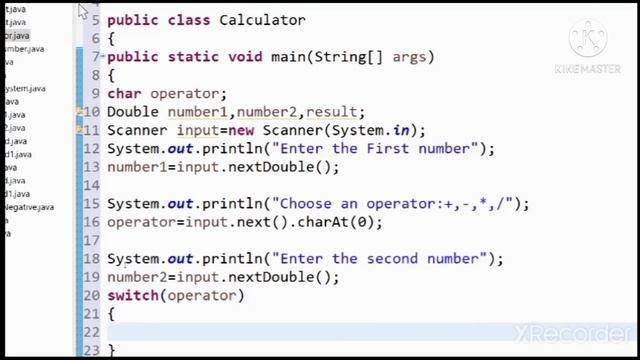 A Program in java to to make calculator using switch statement in Eclipse IDE смотреть онлайн