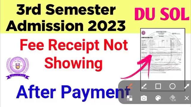 SOL Third Semester Admission: Fee Receipt Not Showing After Payment issue Solution | College Update смотреть онлайн