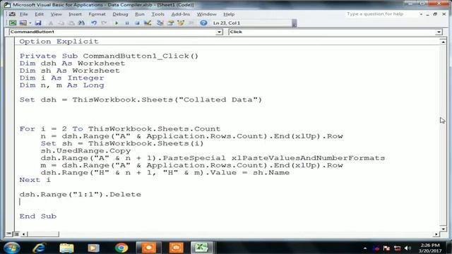 The best way to compile the data from many to one worksheet in Excel by using VBA смотреть онлайн