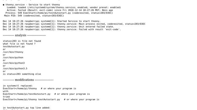Raspberry Pi: I fail to start a python program in Thonny on startup смотреть онлайн