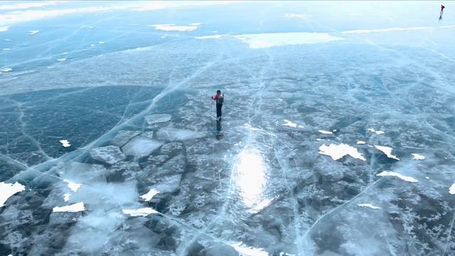 Байкал. Листвянка-Большие Коты на коньках смотреть онлайн
