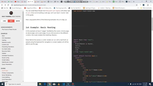 how to use Routing in React Application @reach/router | Hindi\Urdu смотреть онлайн