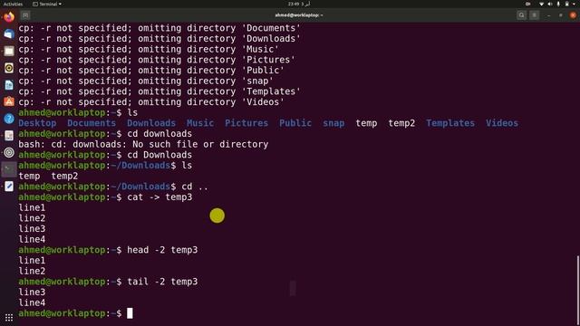 OS Lab 1 - Linux commands смотреть онлайн