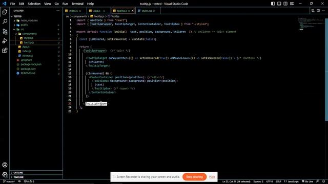 Created ToolTip Using ReactJS смотреть онлайн