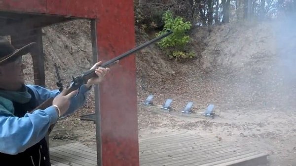 C Sharps 50-140 cal rifle...first shots.