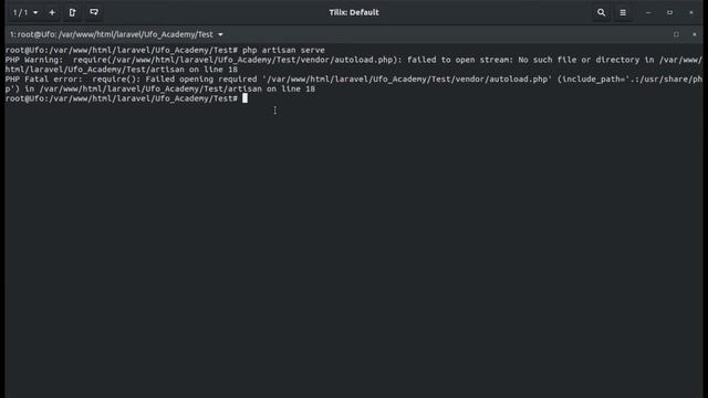fix error : php fatal error require failed opening required() / require vendor/autoload.php смотреть онлайн
