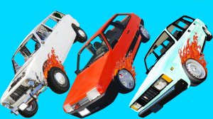 Эпичные ПАДЕНИЯ Машин ЛАДА и Жигули Лучшая Подборка в GTA5