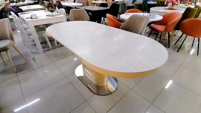 Стол Орео.140*85+40. Столешница керамопласт, подстолье МДФ или нержавеющая сталь на выбор смотреть онлайн