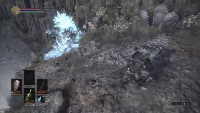 Dark Souls 3 - How to kill the crystal ice lizard monster - beginning start смотреть онлайн