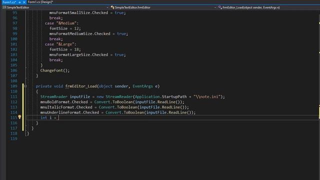 C# Projects for Beginners: Creating Text Editor 9/16 смотреть онлайн