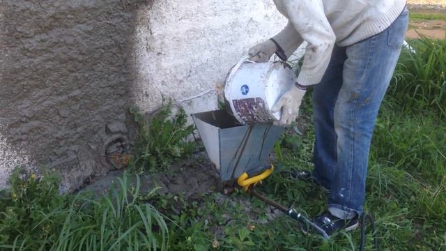 штукатурка сжатым воздухом. пневмоковш смотреть онлайн