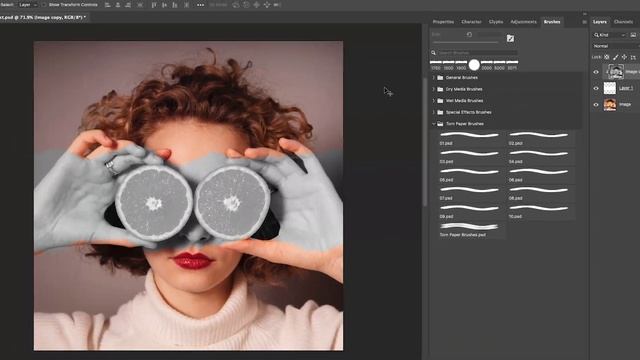 TORN PAPER EFFECT IN PHOTOSHOP | PHOTO MANIPULATION смотреть онлайн